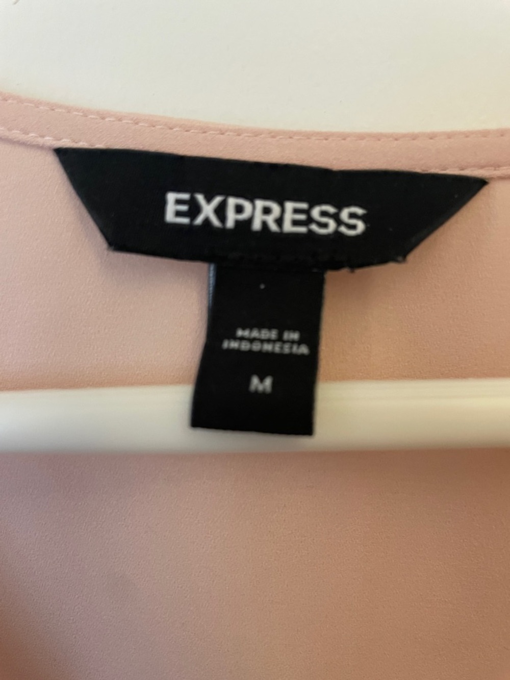 Express Pink Ruffle Wrap Blouse - Picture 2 of 2